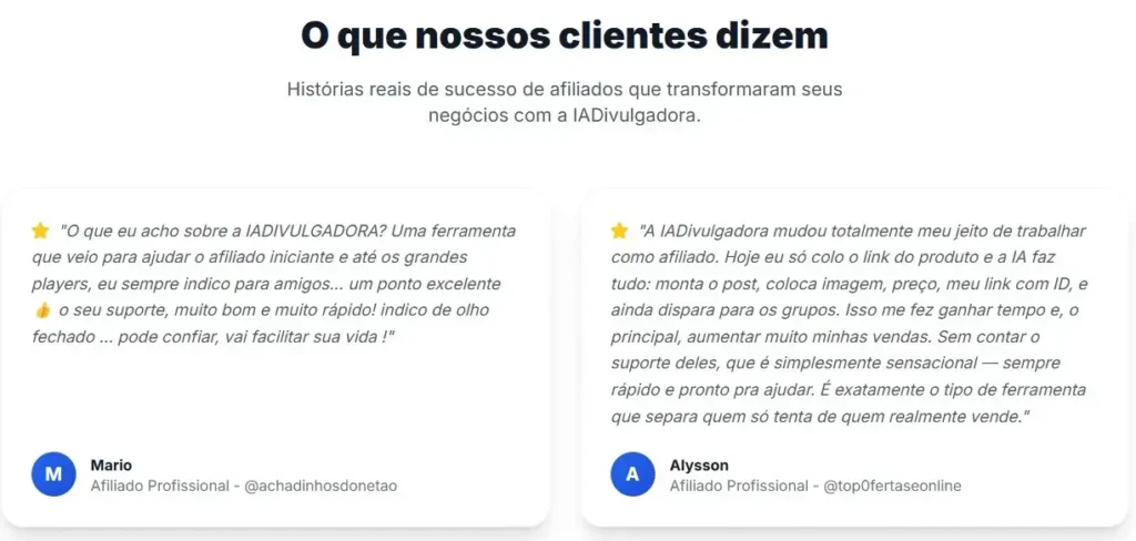 IA Divulgadora Relatos - Guia Melhor Curso